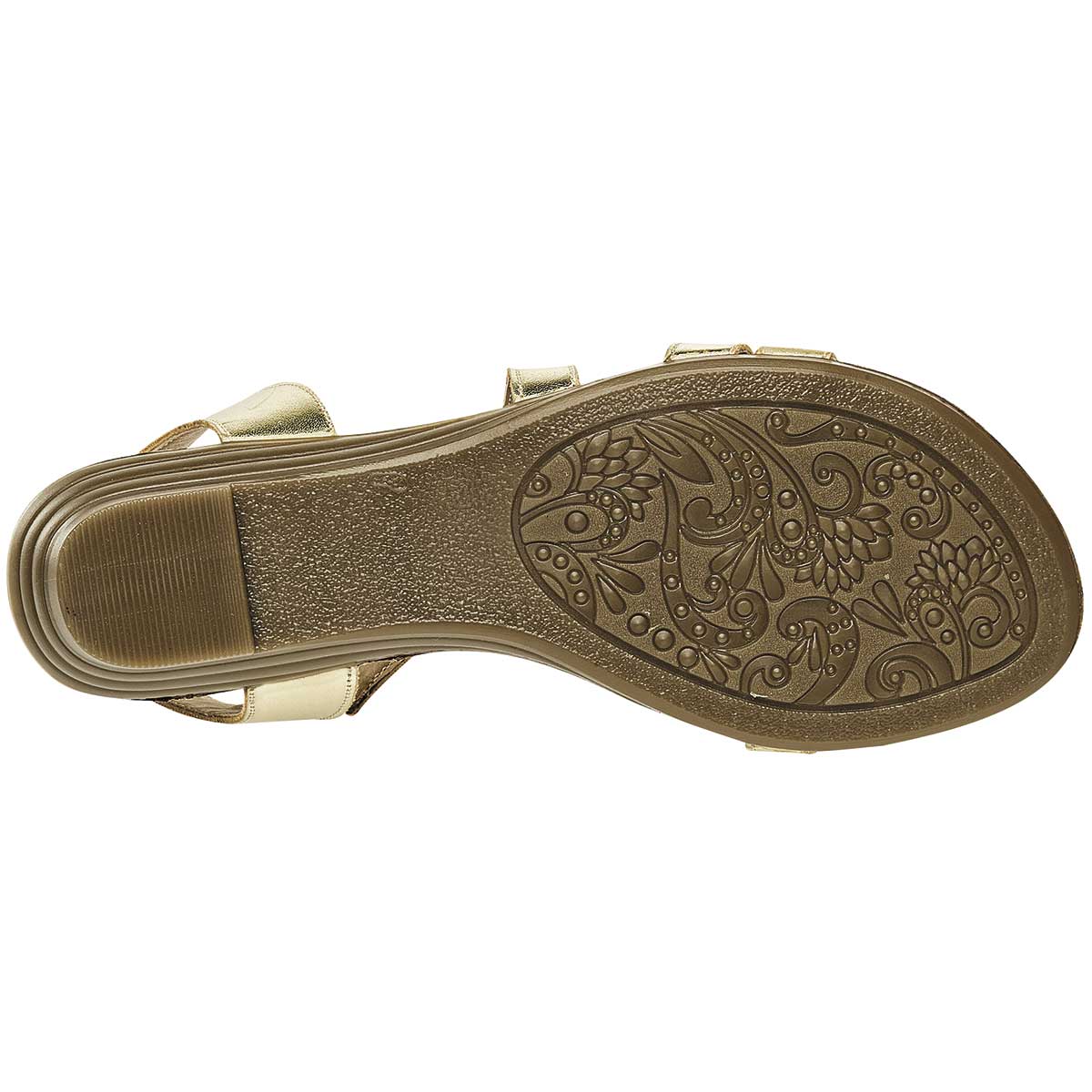 Sandalias Exterior Piel sintética Color Oro Para Mujer De RBCOLLECTION