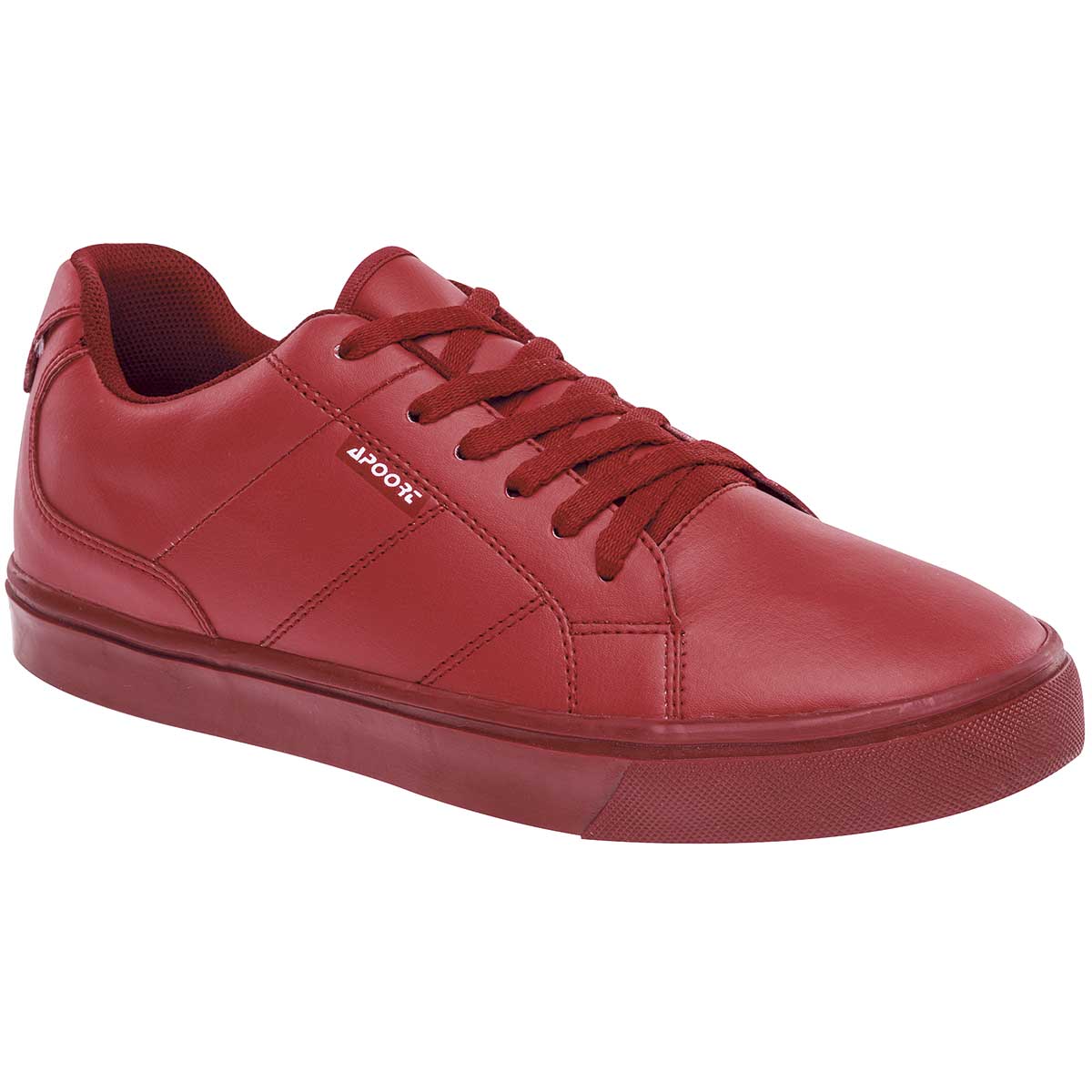 Tenis con cordones Exterior Sintético Color Rojo Para Hombre De Apoort