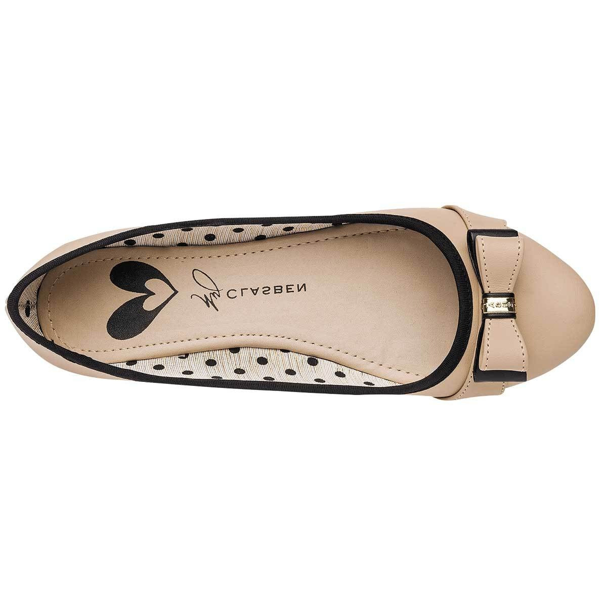 Flats puntales Exterior Piel sintética Color Beige de Clasben