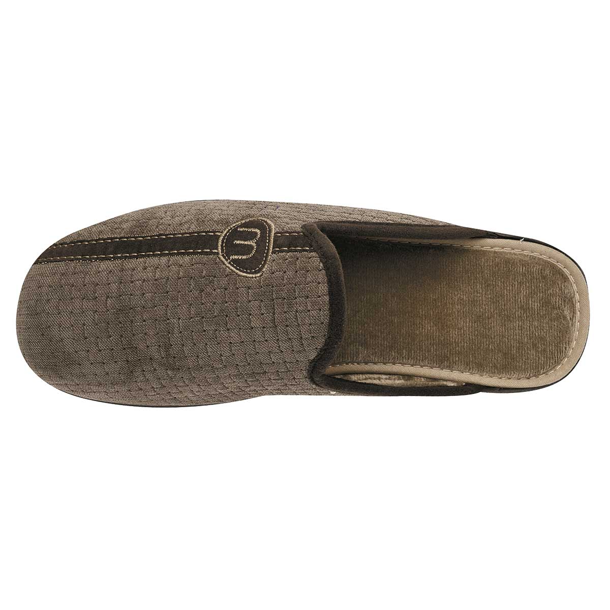 Pantuflas Exterior Textil Color Café Para Hombre De RBCOLLECTION