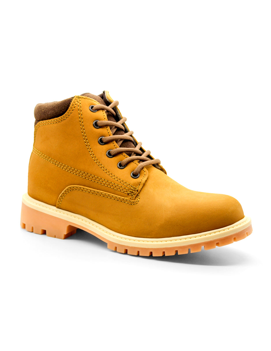 Botas Casuales Exterior Piel Color Café Para Hombre De RBCOLLECTION