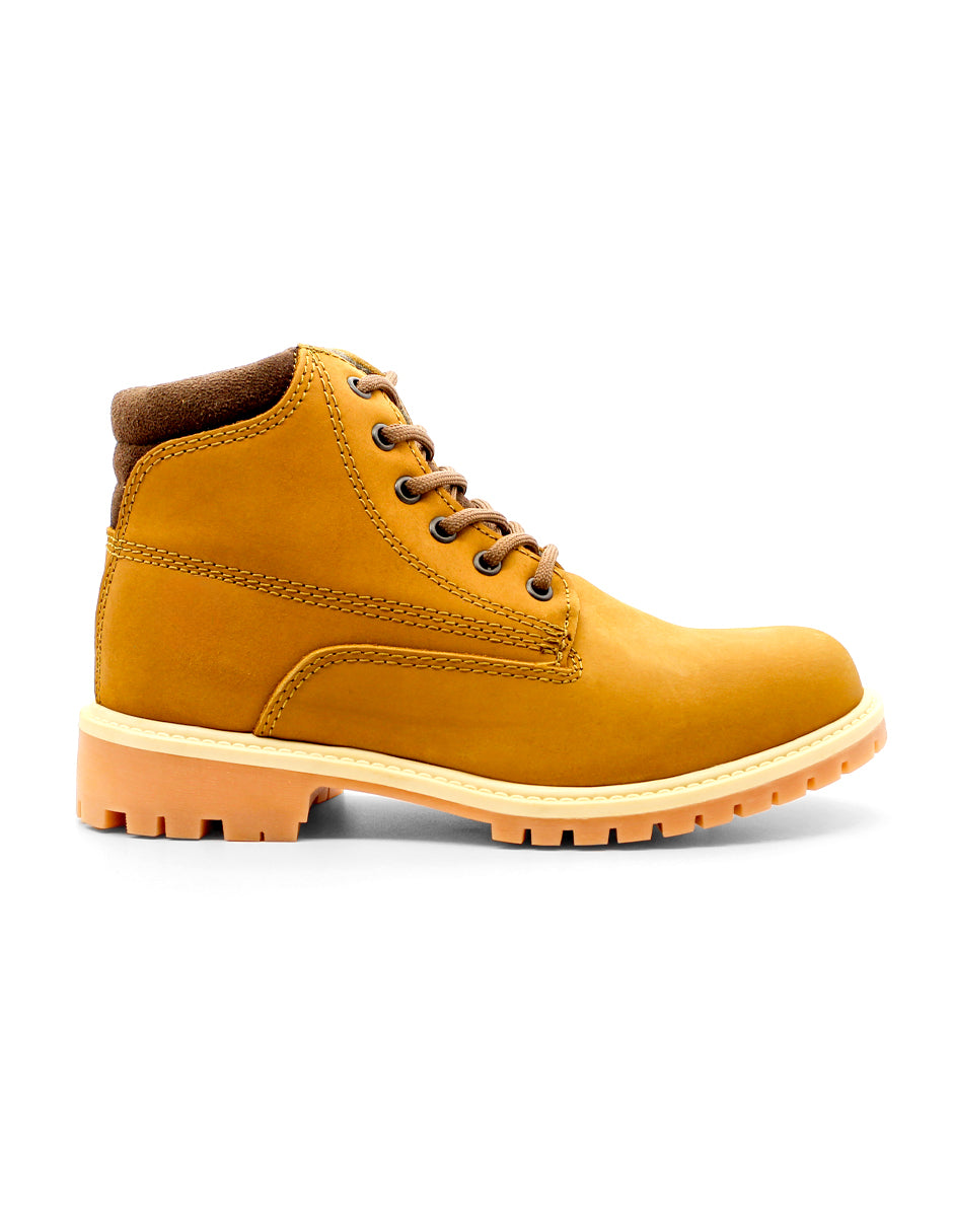 Botas Casuales Exterior Piel Color Café Para Hombre De RBCOLLECTION