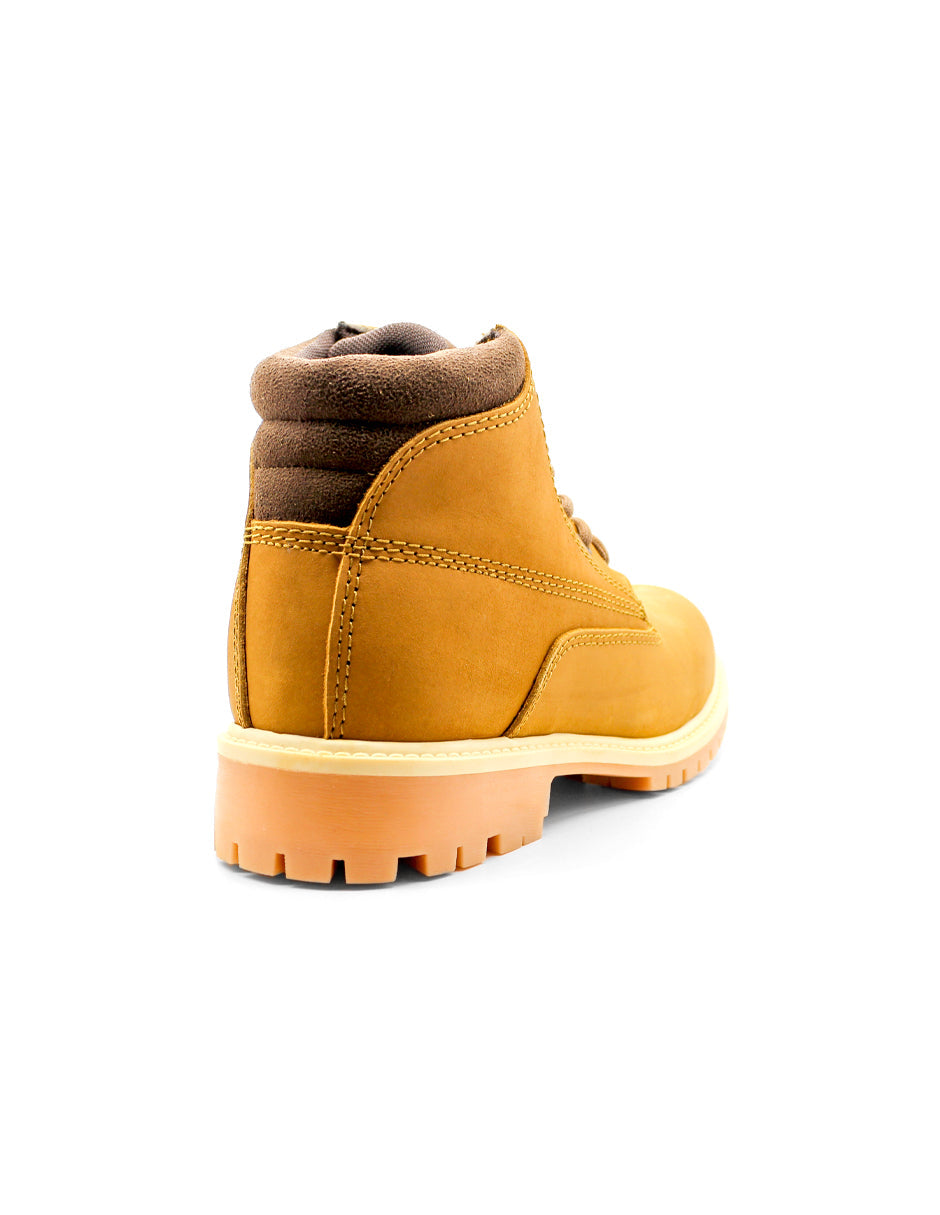 Botas Casuales Exterior Piel Color Café Para Hombre De RBCOLLECTION