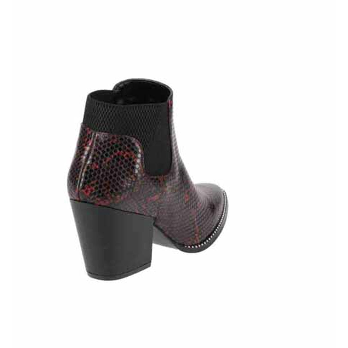 Botín con tacón Exterior Piel sintética Color Negro Para Mujer De RBCOLLECTION