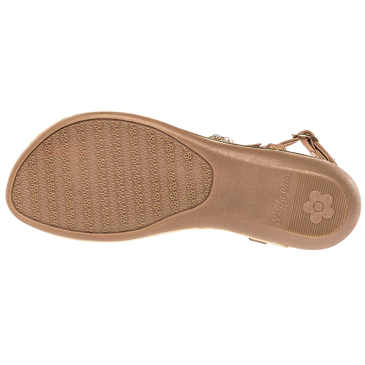 Sandalias de piso Exterior Sintético Color Beige  Para Mujer De RBCOLLECTION