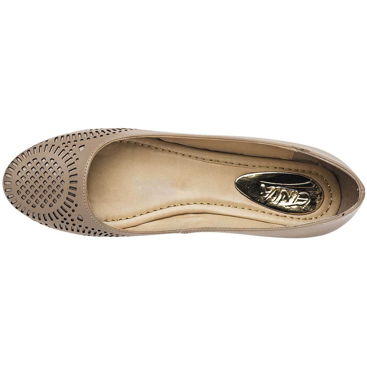 Flats puntales Exterior Piel sintética Color Beige de RBCOLLECTION