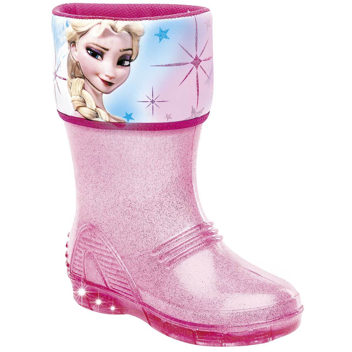 Bota da frozen store rosa