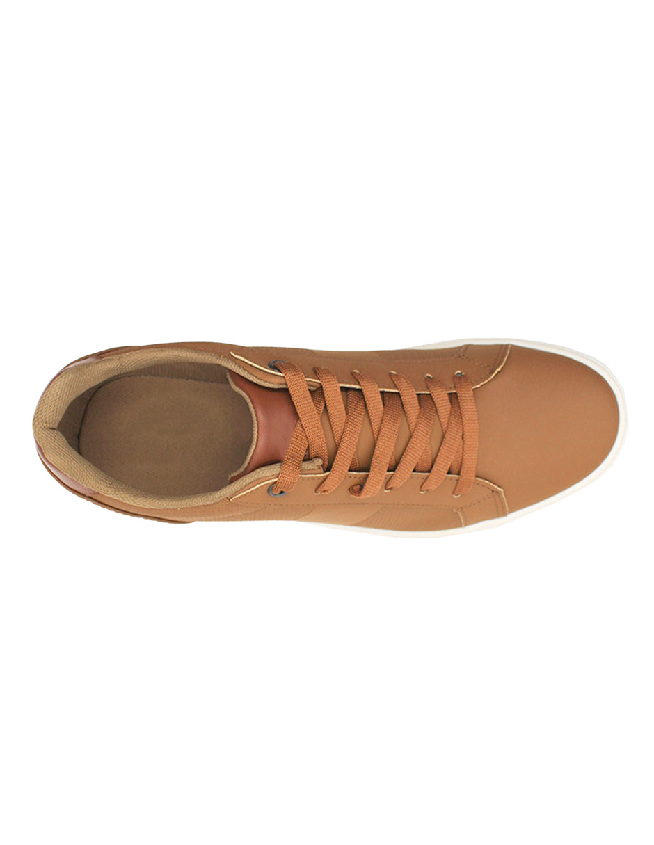 Tenis tipo deportivo  Exterior Sintético Color Café Para Hombre De RBCOLLECTION