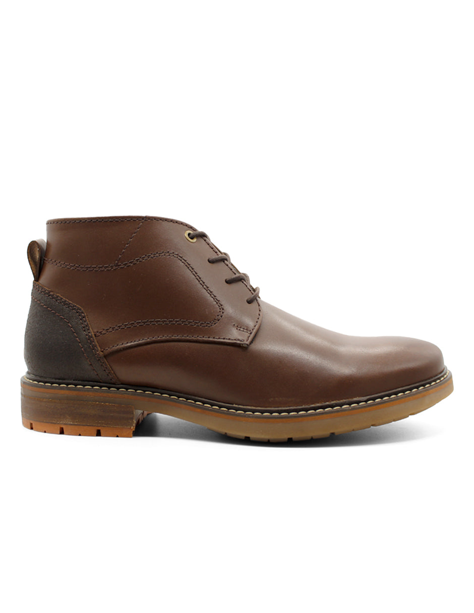 Botas Casuales Exterior Piel Color Café Para Hombre De RBCOLLECTION