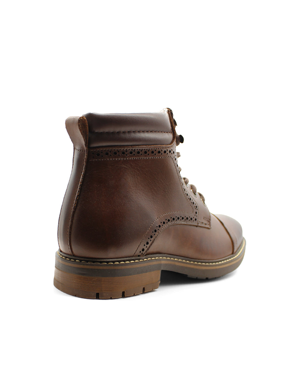 Botas Casuales Exterior Piel Color Café Para Hombre De RBCOLLECTION