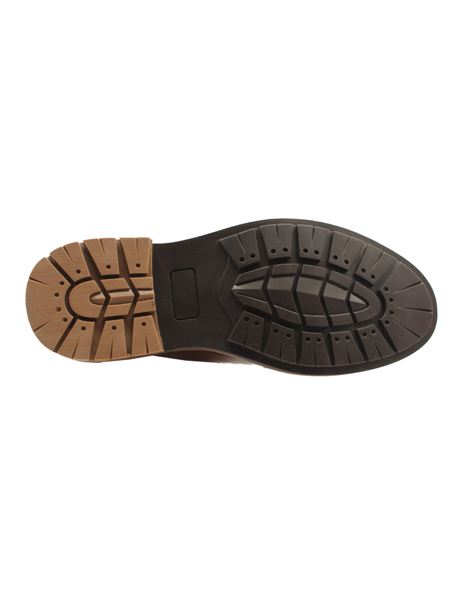 Botas Casuales Exterior Piel Color Café Para Hombre De RBCOLLECTION