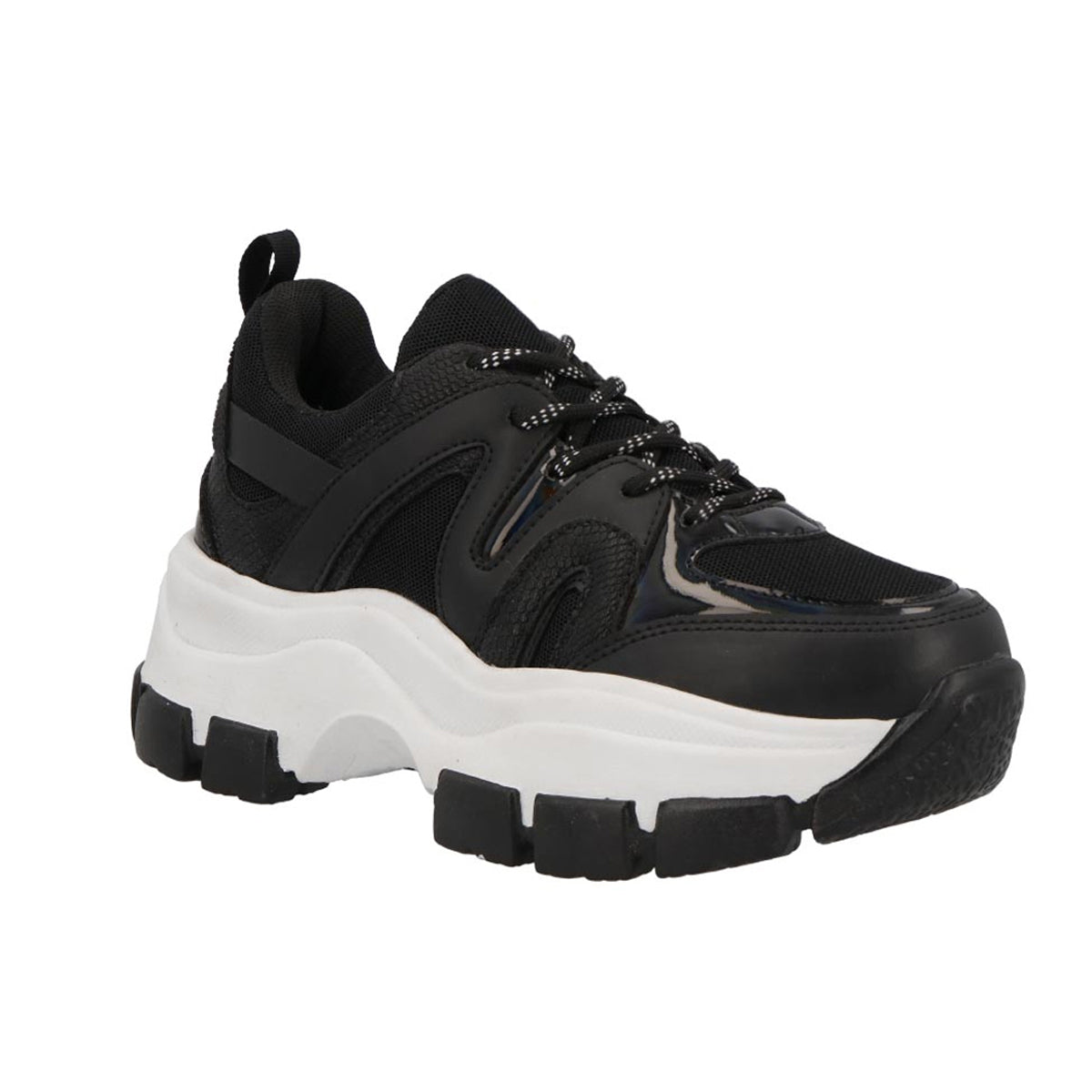 Tenis tipo deportivo Exterior Piel sintética Color Negro Para Mujer De RBCOLLECTION