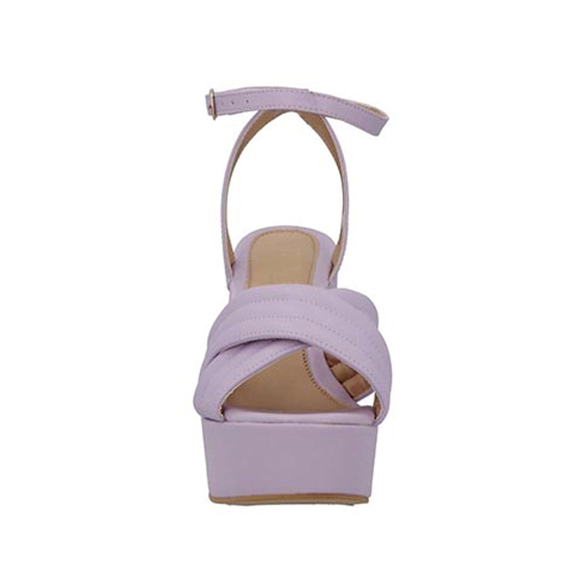 Sandalia con tacón Exterior Piel sintética Color Lila Para Mujer De RBCOLLECTION