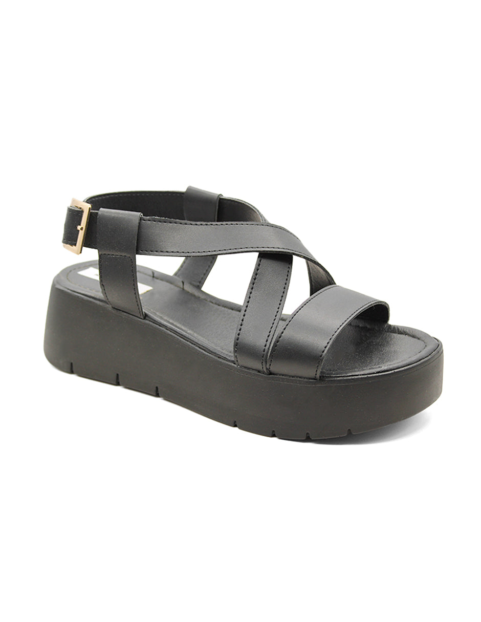 Sandalias con plataforma Exterior Sintético Color Negro Para Mujer De RBCOLLECTION