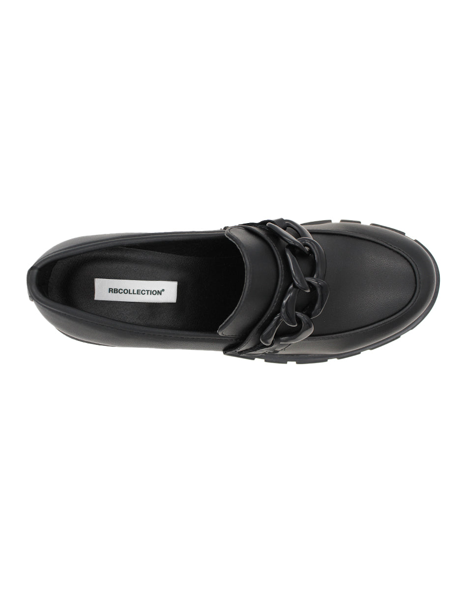 Mocasines Exterior Piel sintética Color Negro Para Mujer De RBCOLLECTION