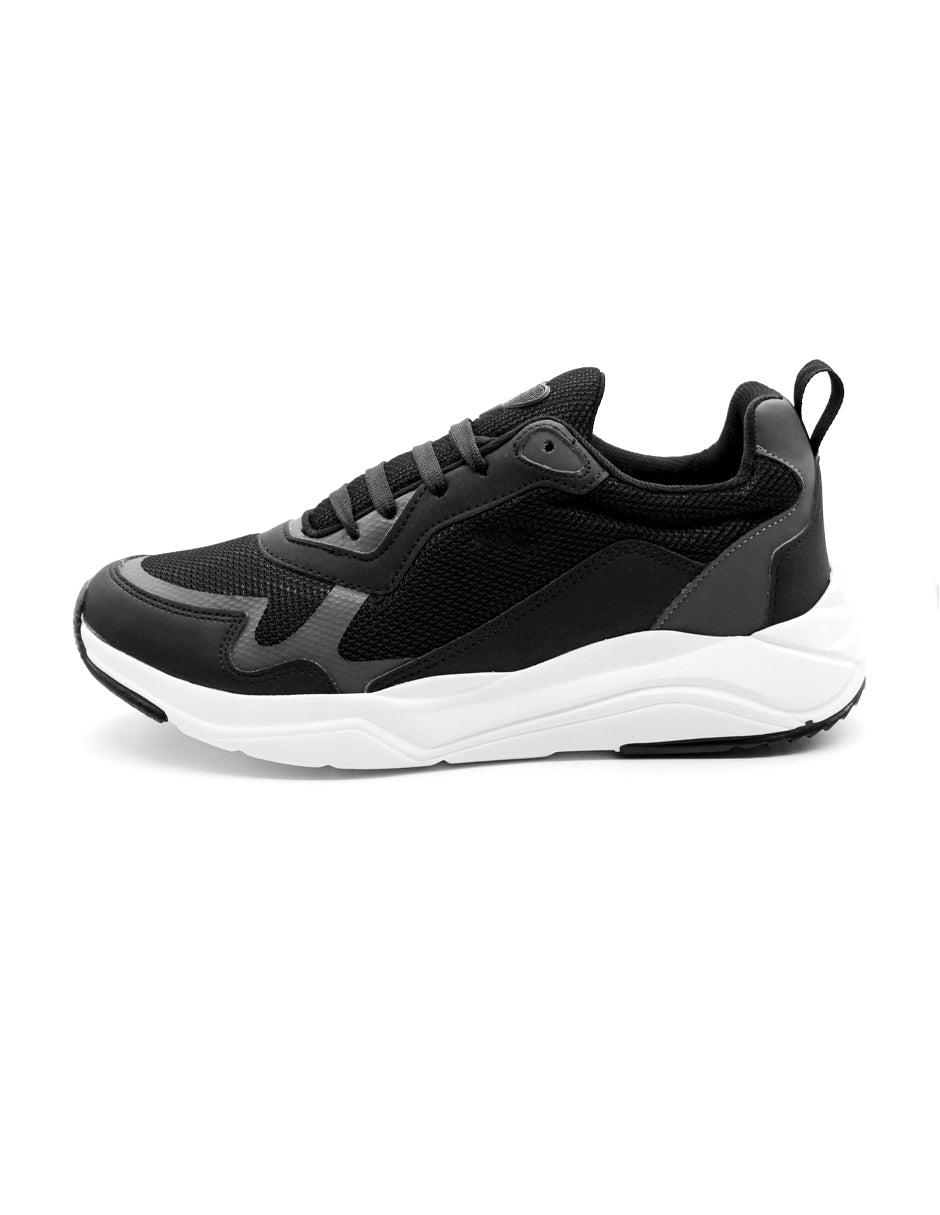 Tenis tipo deportivo Exterior Textil Color Negro Para Hombre De RBCOLLECTION