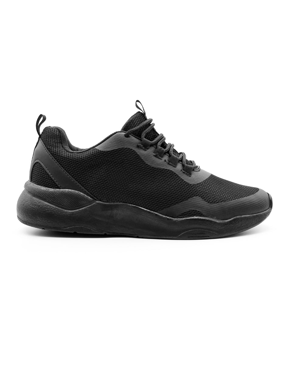 Tenis para correr Exterior Textil con tejido de malla y micro poros transpirables Color Negro Para Hombre De RBCOLLECTION