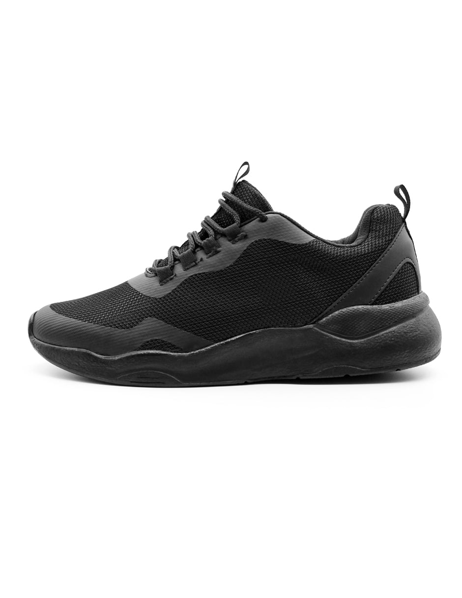 Tenis para correr Exterior Textil con tejido de malla y micro poros transpirables Color Negro Para Hombre De RBCOLLECTION