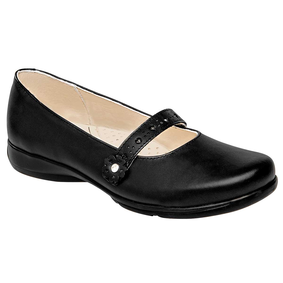 Escolares Exterior Piel Color Negro Para Mujer De Dogi