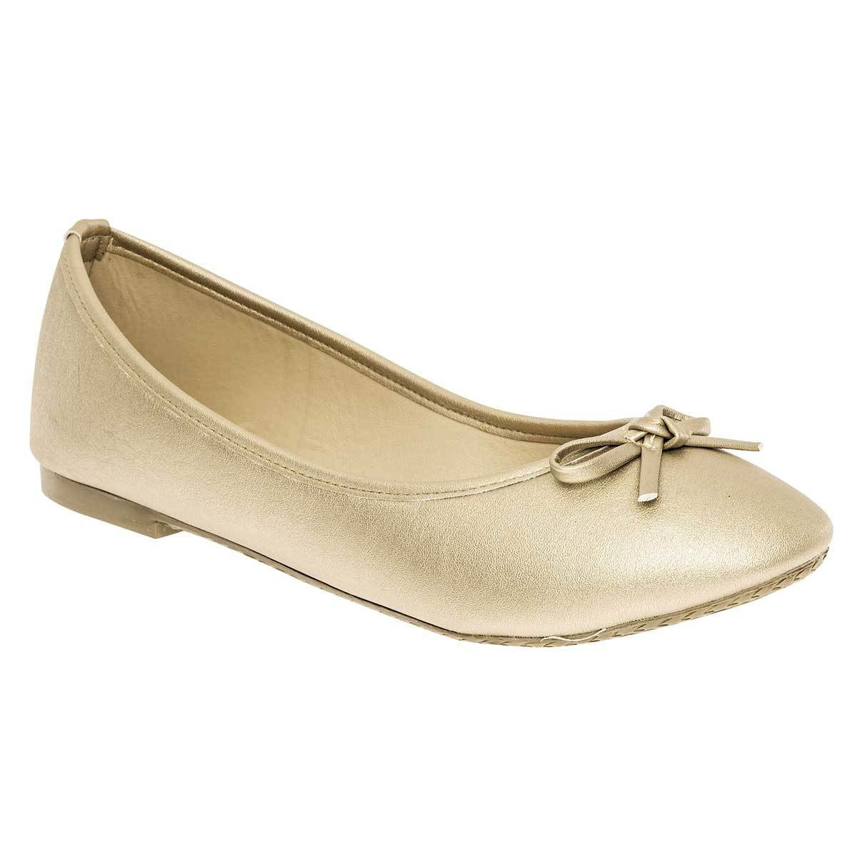 Flats clasicas Exterior Textil Color Oro de Sexy Girl