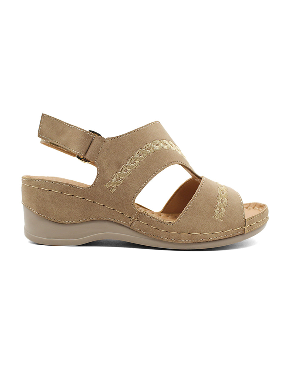 Sandalias con plataforma Exterior Sintético Color Beige  Para Mujer De RBCOLLECTION