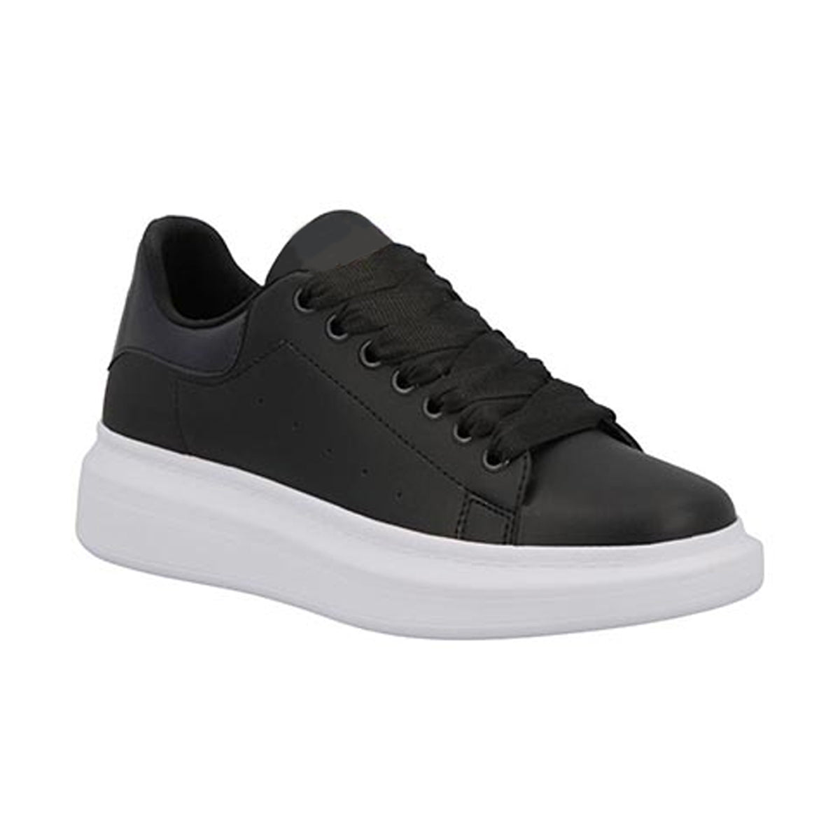 Tenis con cordones Exterior Piel sintética Color Negro Para Mujer De RBCOLLECTION