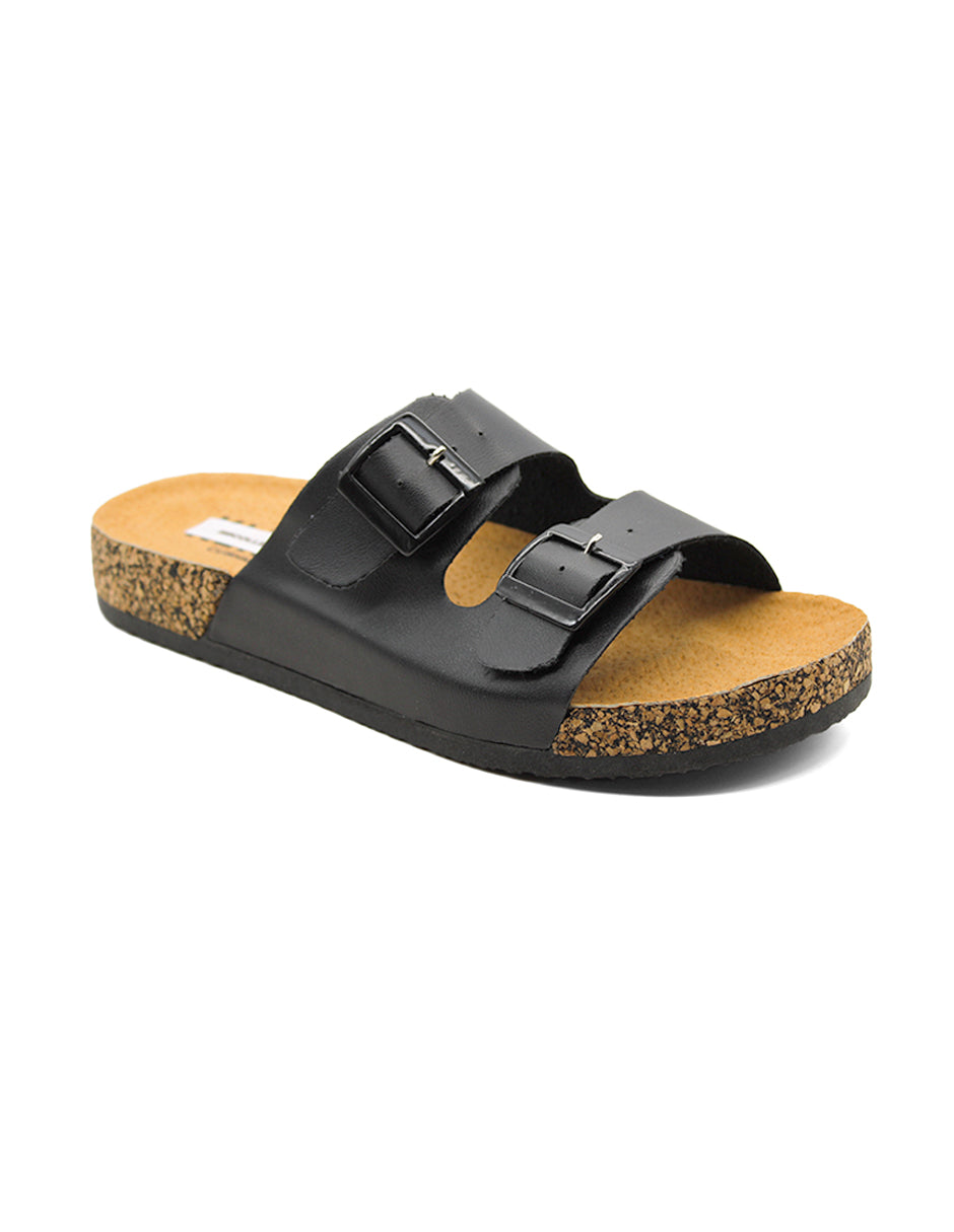 Sandalias de piso Exterior Sintético Color Negro Para Mujer De RBCOLLECTION