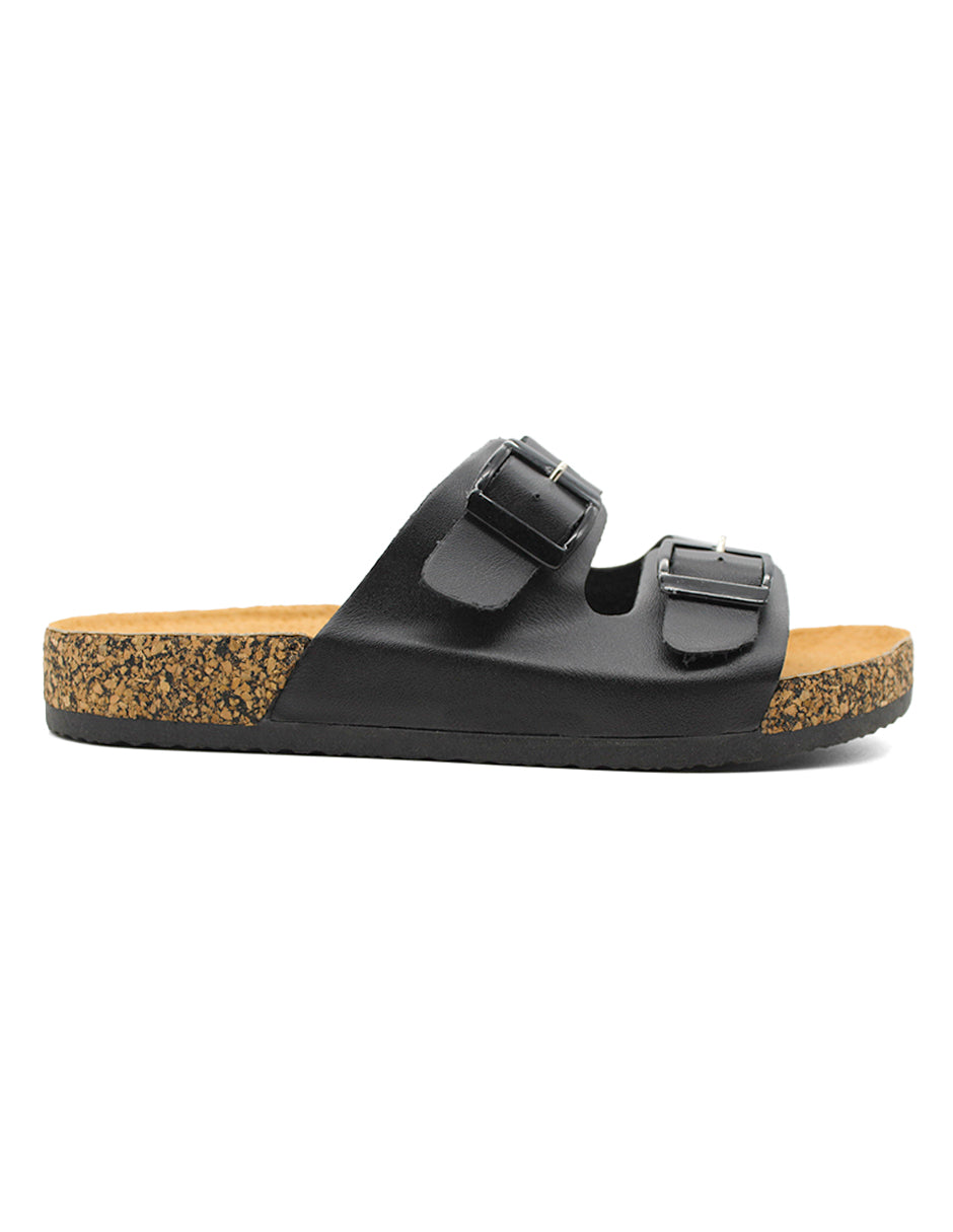 Sandalias de piso Exterior Sintético Color Negro Para Mujer De RBCOLLECTION