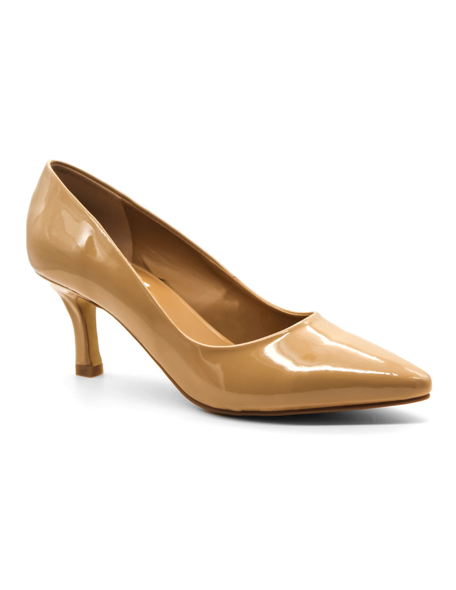 Zapatillas Exterior Charol Color Beige  Para Mujer De RBCOLLECTION