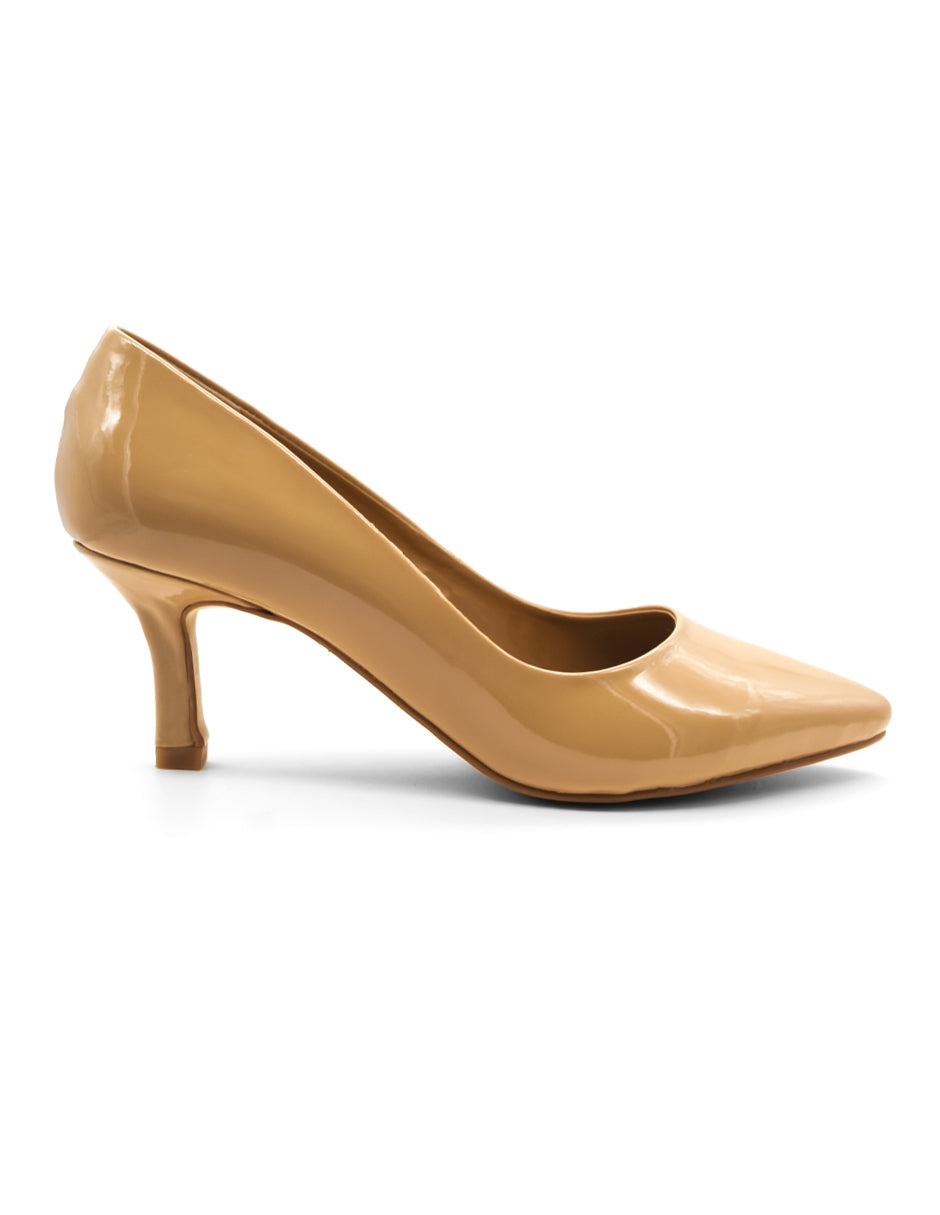 Zapatillas Exterior Charol Color Beige  Para Mujer De RBCOLLECTION