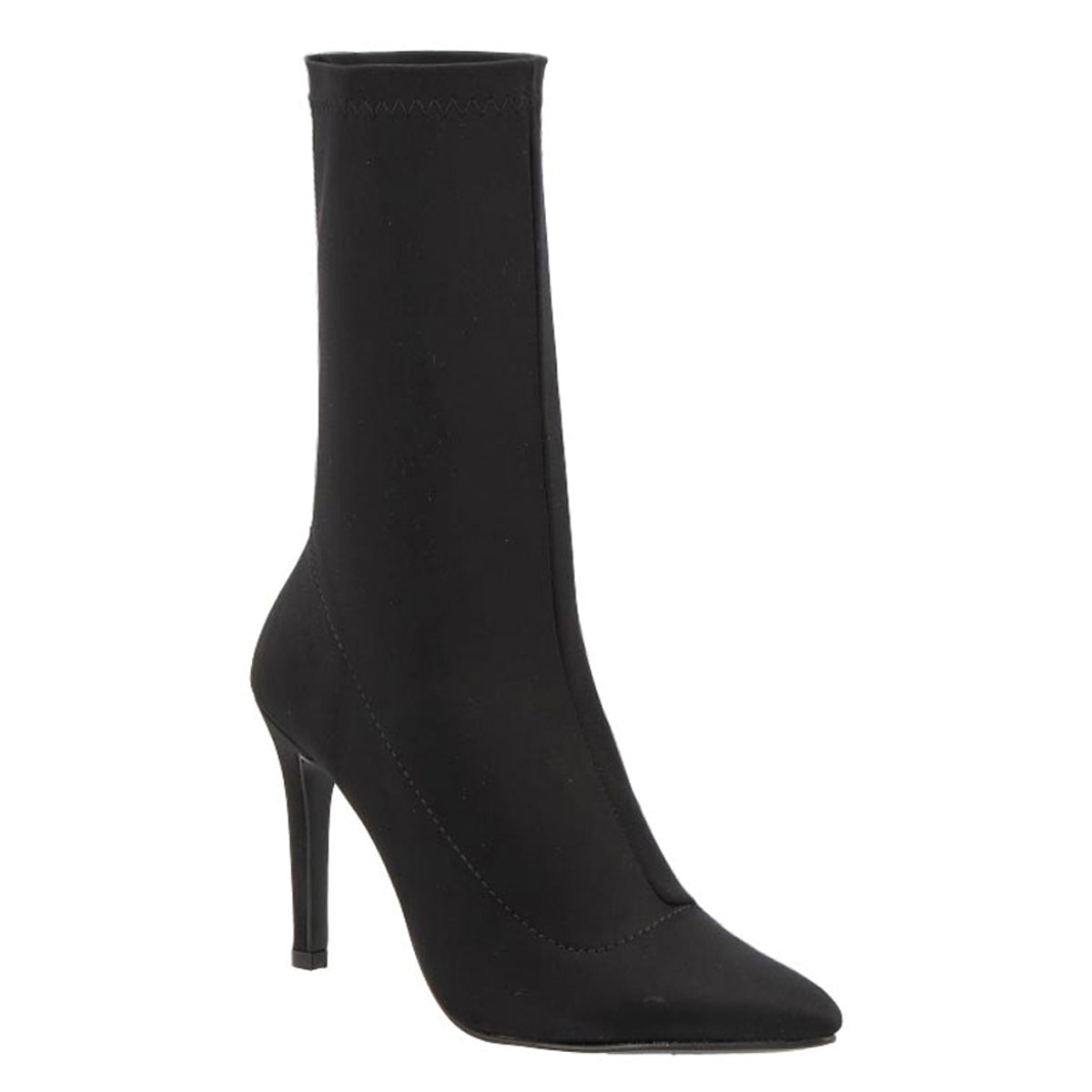 Botín con tacón Exterior Textil Color Negro Para Mujer De RBCOLLECTION