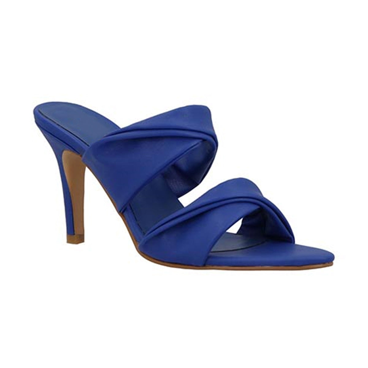 Sandalias con tacón Exterior Piel sintética Color Azul Para Mujer De RBCOLLECTION