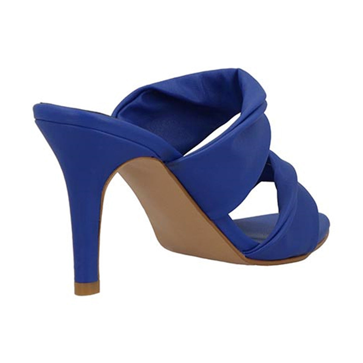 Sandalia con tacón Exterior Piel sintética Color Azul Para Mujer De RBCOLLECTION