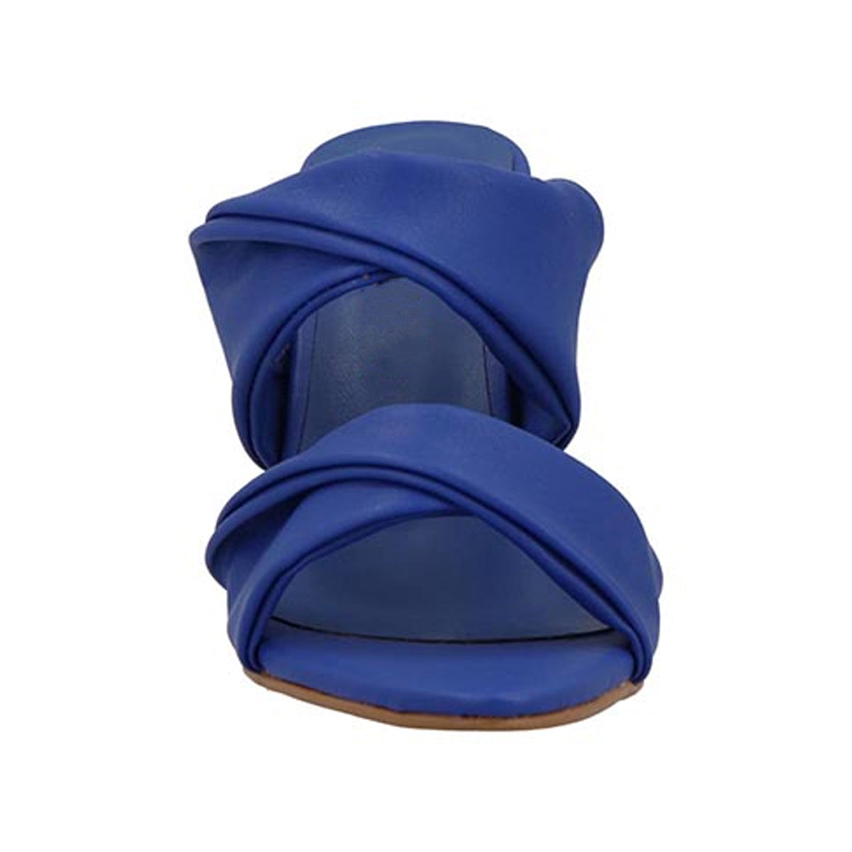Sandalia con tacón Exterior Piel sintética Color Azul Para Mujer De RBCOLLECTION