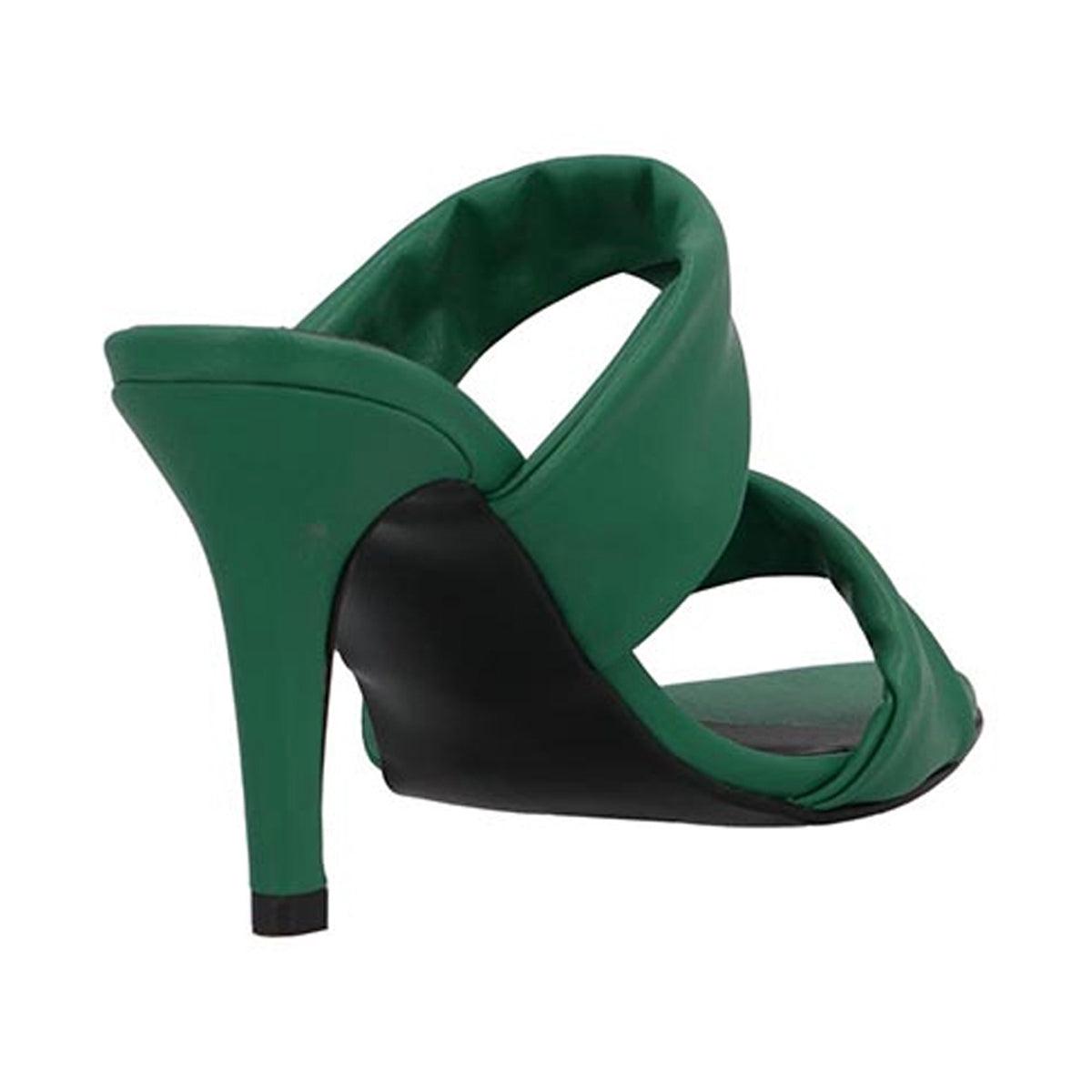 Sandalia con tacón Exterior Piel sintética Color Verde Para Mujer De RBCOLLECTION