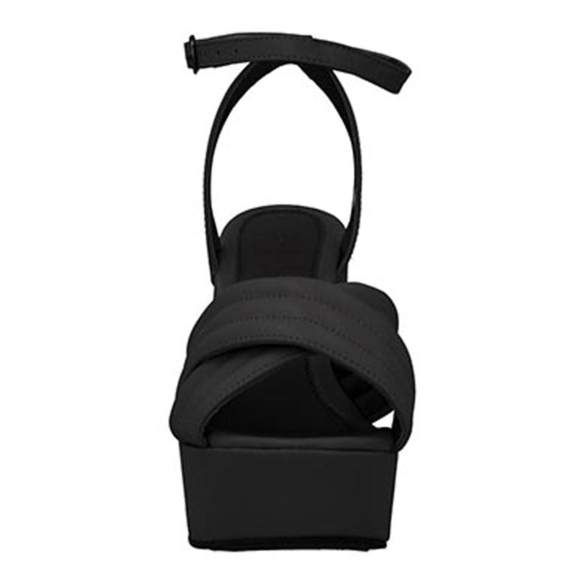 Sandalias con tacón Exterior Piel sintética Color Negro Para Mujer De RBCOLLECTION