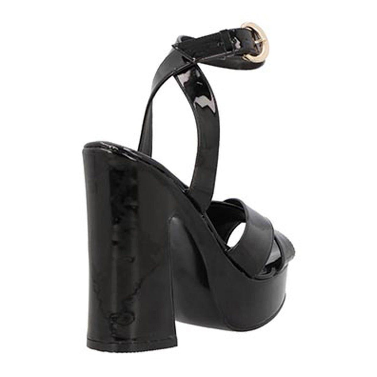 Sandalia con tacón Exterior Piel sintética Color Negro Para Mujer De RBCOLLECTION