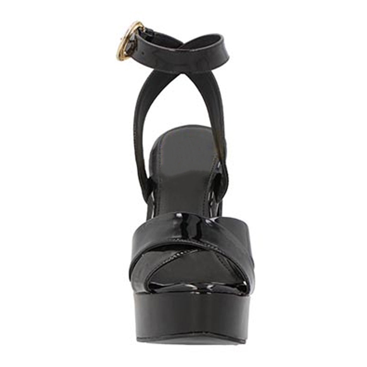 Sandalia con tacón Exterior Piel sintética Color Negro Para Mujer De RBCOLLECTION