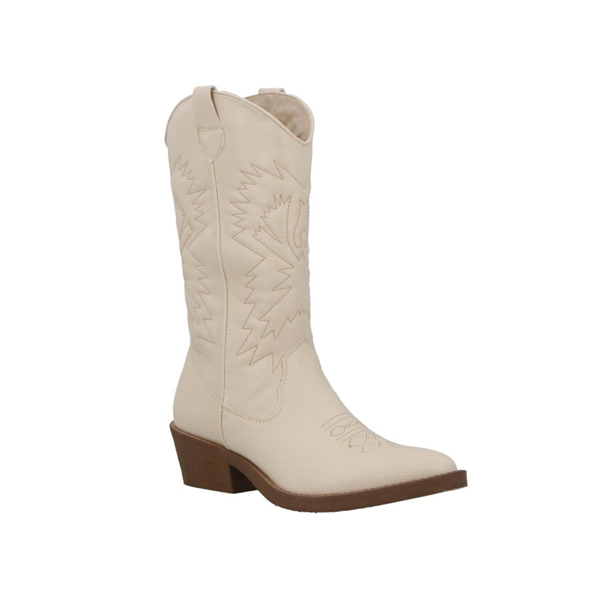 Botas Tenis tipo western Exterior Piel sintética Color Blanco Para Mujer De RBCOLLECTION