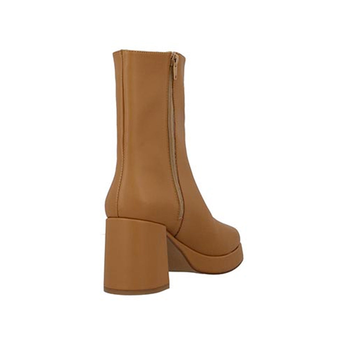 Botín con tacón Exterior Piel sintética Color Café Para Mujer De RBCOLLECTION