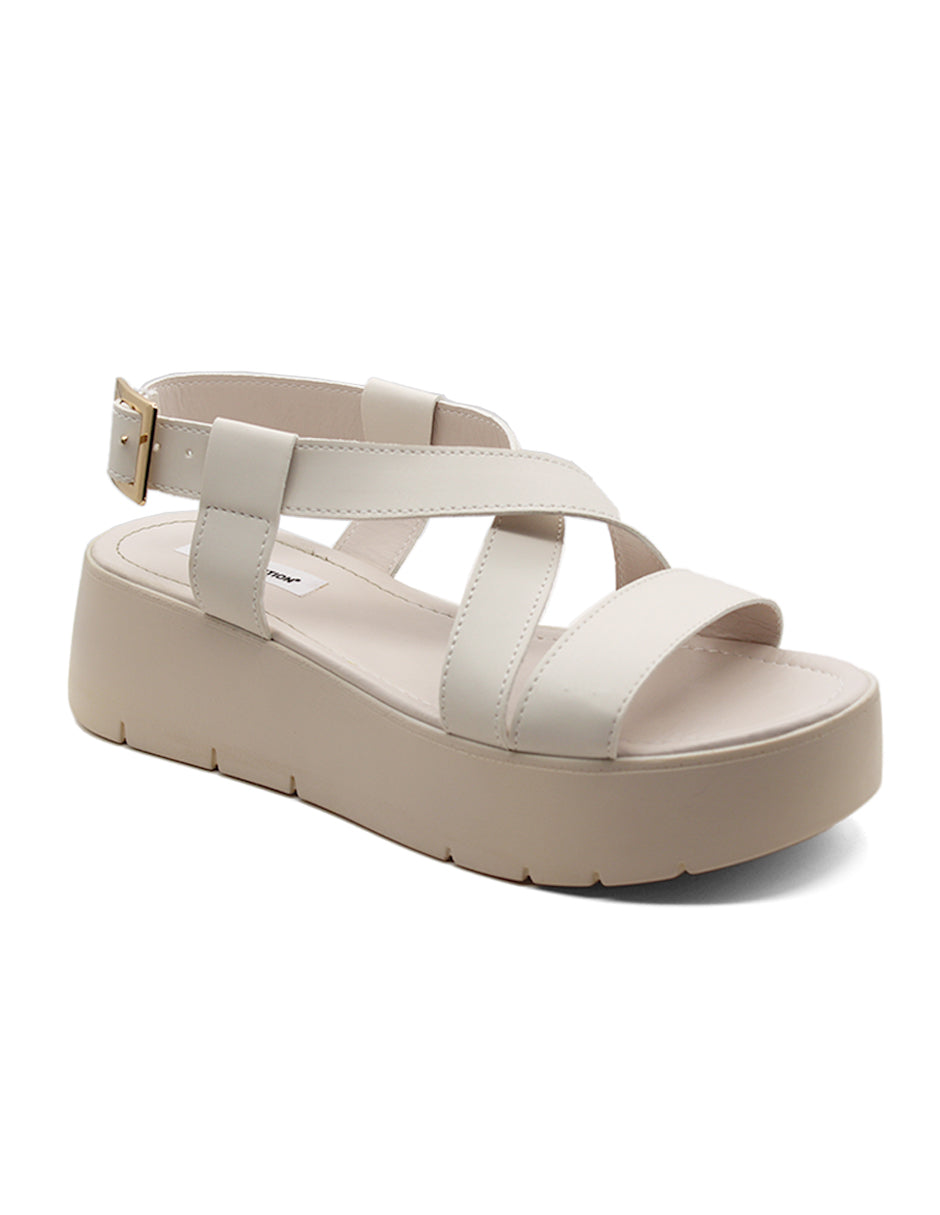 Sandalias con plataforma Exterior Sintético Color Blanco Para Mujer De RBCOLLECTION