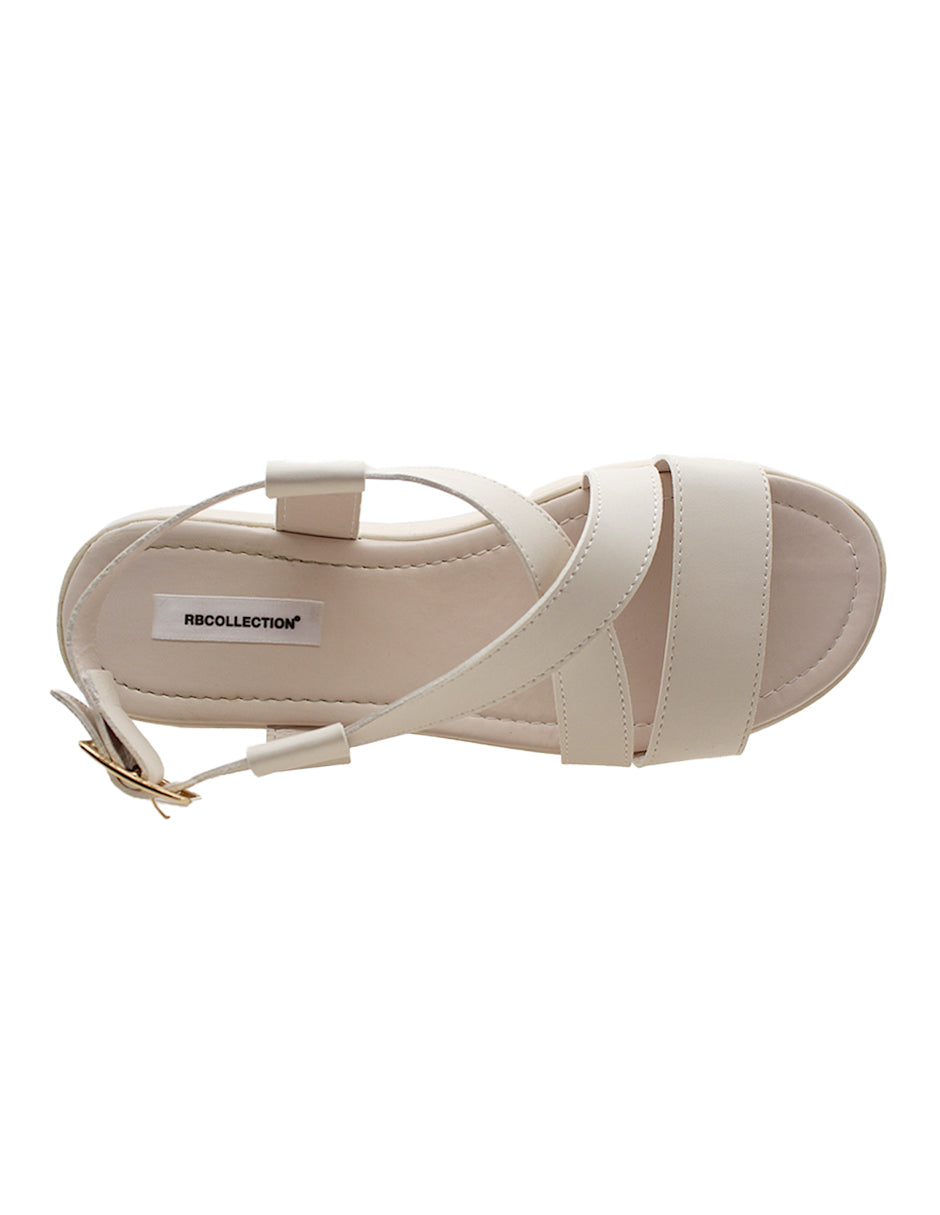 Sandalias con plataforma Exterior Sintético Color Blanco Para Mujer De RBCOLLECTION