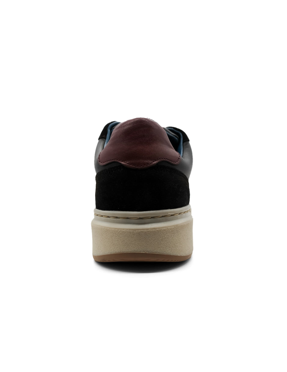 Tenis con cordones Exterior Piel Color Negro Para Hombre De RBCOLLECTION