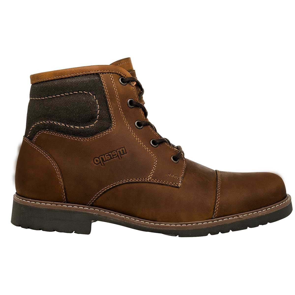 Botas casuales Exterior Piel-Textil Color Camel Para Hombre De Merano