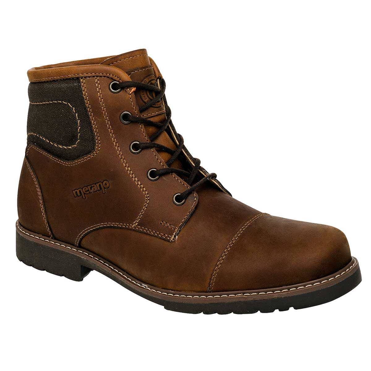 Botas casuales Exterior Piel-Textil Color Camel Para Hombre De Merano