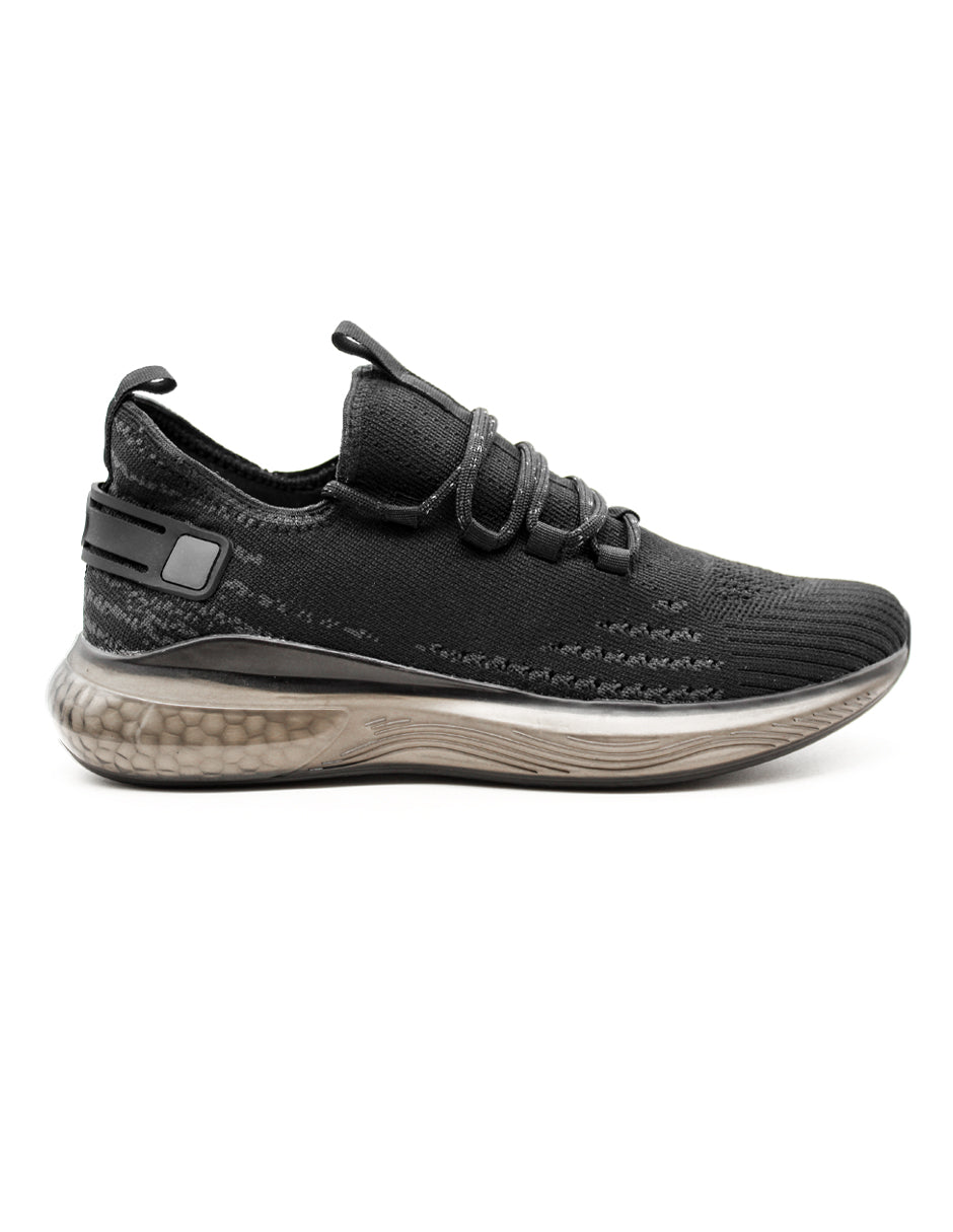 Tenis para correr Exterior Textil con tejido de malla construido en 1 pieza para mejor agarre Color Negro Para Hombre De RBCOLLECTION