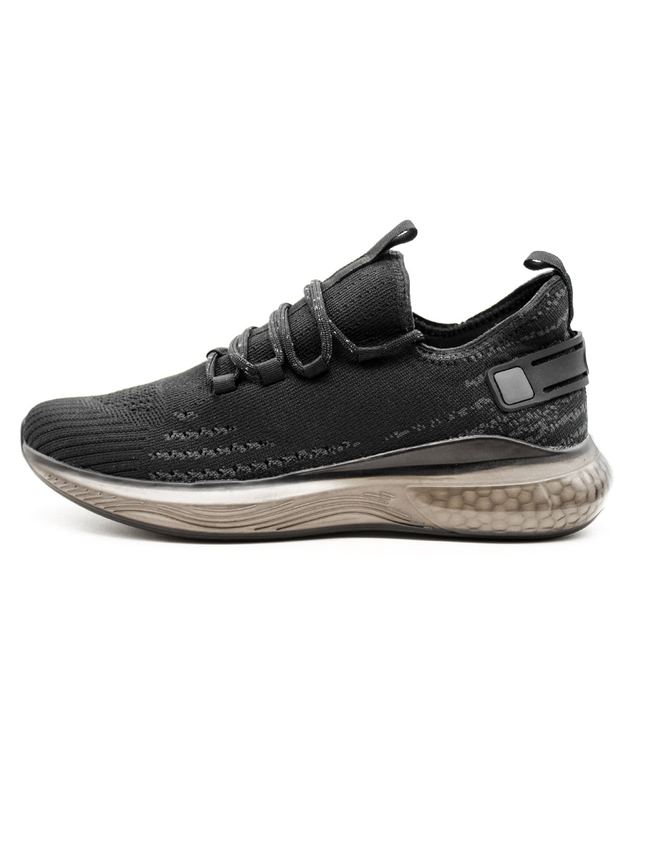Tenis para correr Exterior Textil con tejido de malla construido en 1 pieza para mejor agarre Color Negro Para Hombre De RBCOLLECTION