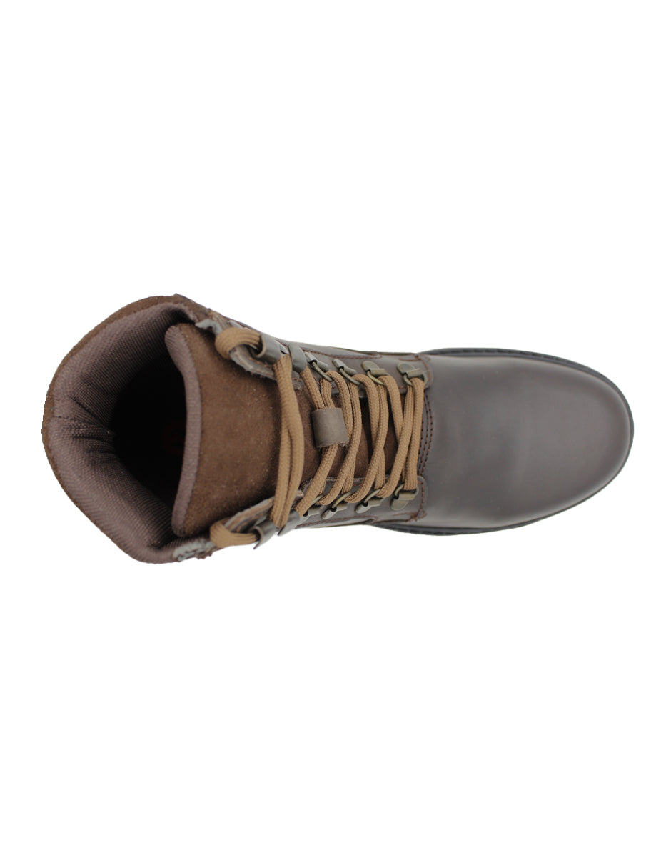 Botas Casuales Exterior Piel Color Café Para Hombre De RBCOLLECTION