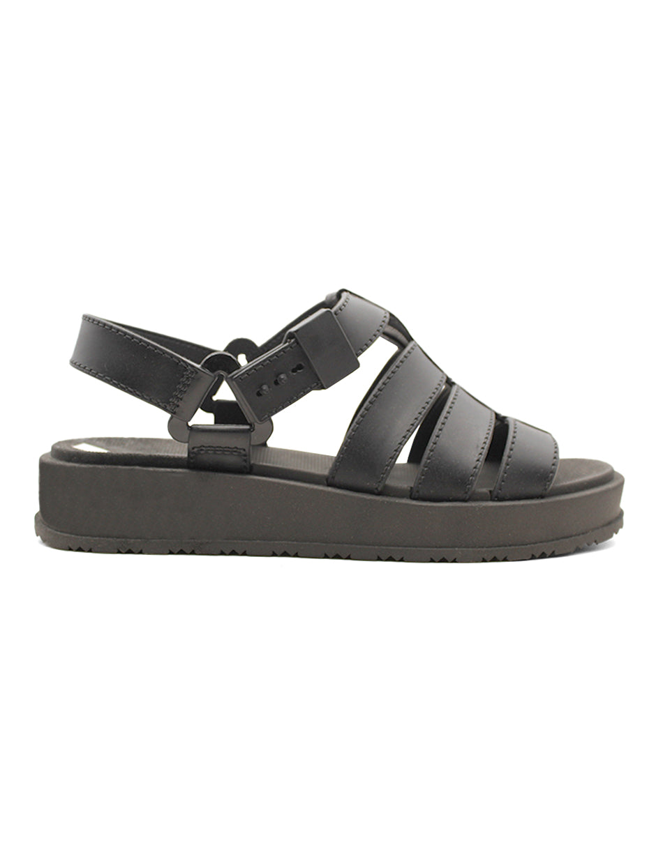 Sandalias de piso Exterior Piel sintético Color Negro Para Mujer De RBCOLLECTION