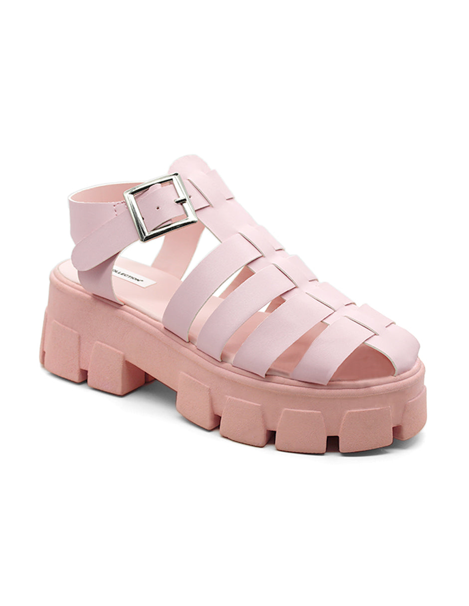 Sandalias con plataforma Exterior Sintético Color Rosa Para Mujer De RBCOLLECTION